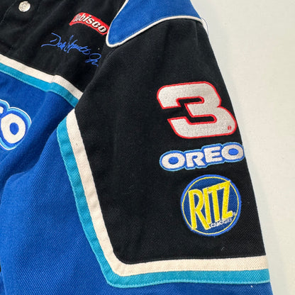 Kids Youth Oreo Ritz NASCAR Racing Snap Jacket Dale Earnhardt Jr  11Y 12Y 13Y