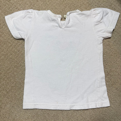 90s Kids Toddler Vintage Baby B’Gosh Oshkosh Floral All Over Print Pant White Tshirt 2pc Set / 24m 2T/ Made in USA Baby