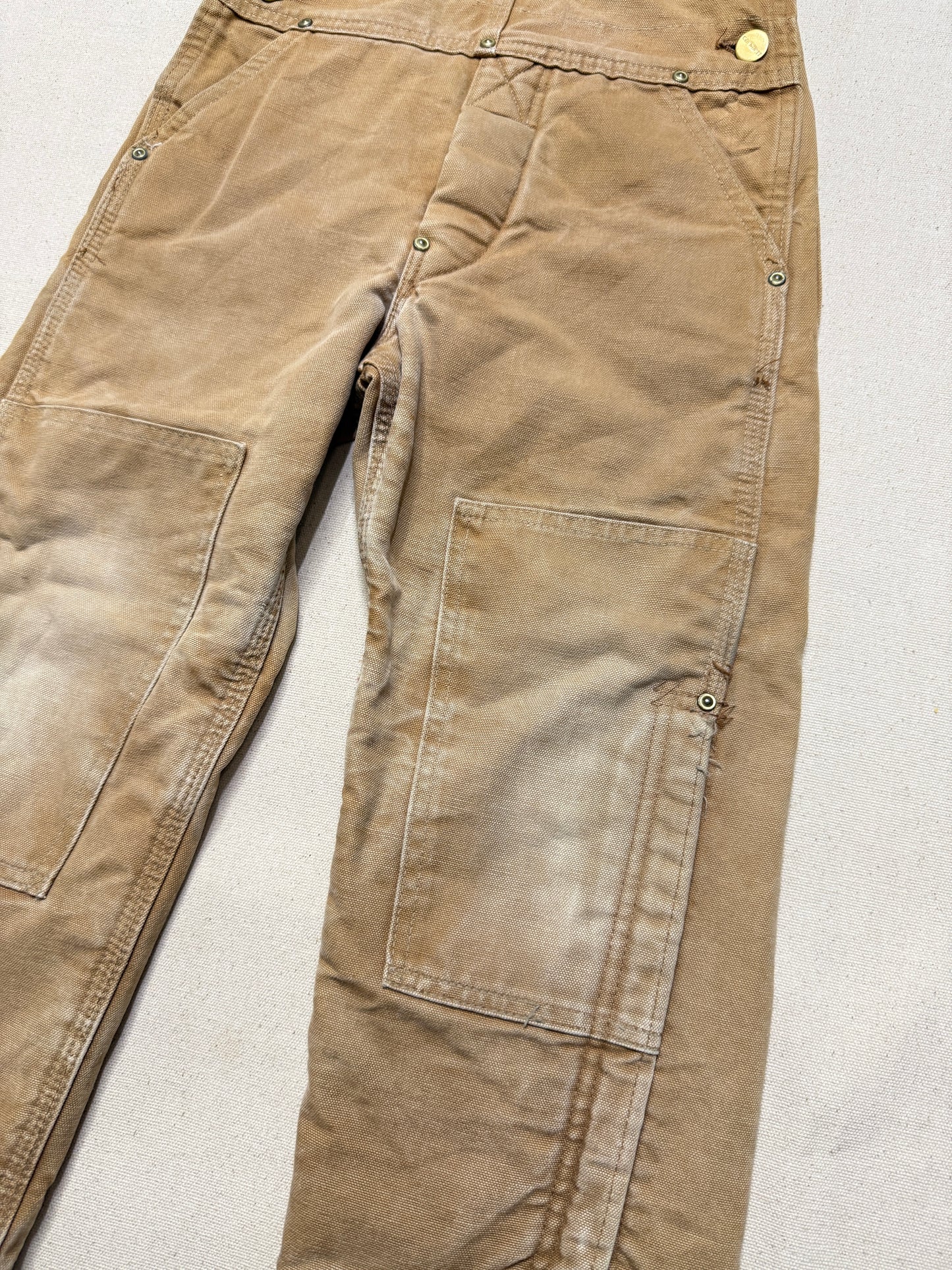 90s 2000 Kids Toddler Vintage Carhartt Duck Canvas Bib Lined Overall / 5y 6y