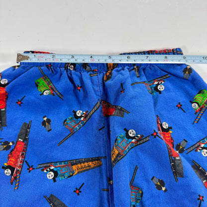 1996 90s Kids Toddler Vintage Thomas The Tank Engine & Friends Plaid Lined Pant AOP Trains Reversible 4Y 5Y Made in USA