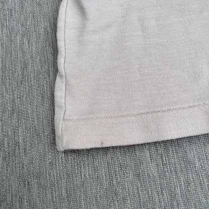 70s Kids Vintage Singapore Dragons Print on a Beige Short Sleeve T-Shirt 5Y 6Y