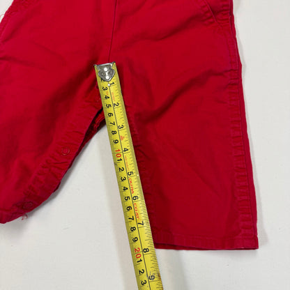 90s Kids Baby Solid Red Oshkosh B’Gosh Overall 100% Cotton /6m/9m/ Made in USA