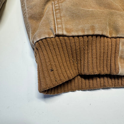 2005 Kids Active Brown Carhartt Lined Thick Warm Hooded Jacket M 8Y