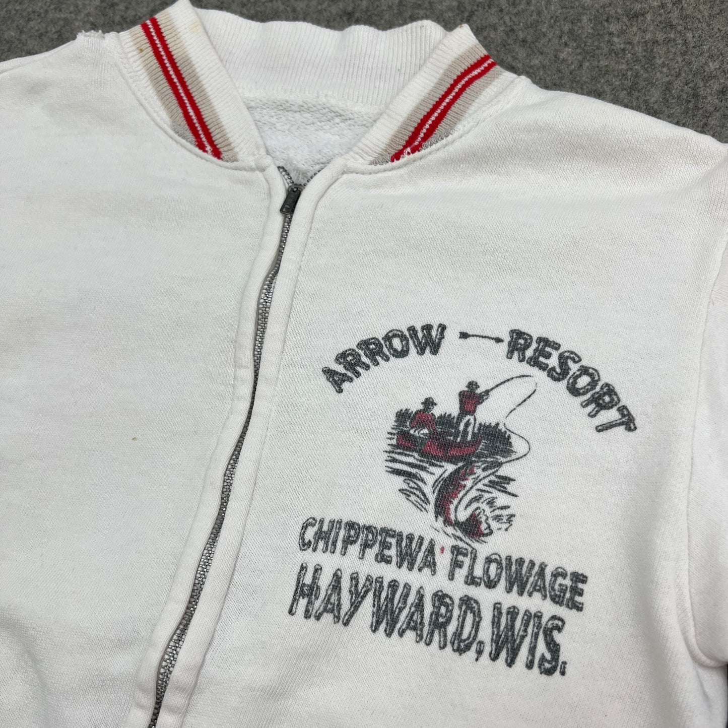 Vintage Kids 60’s Arrow Resort Zip Sweatshirt 9-11Y