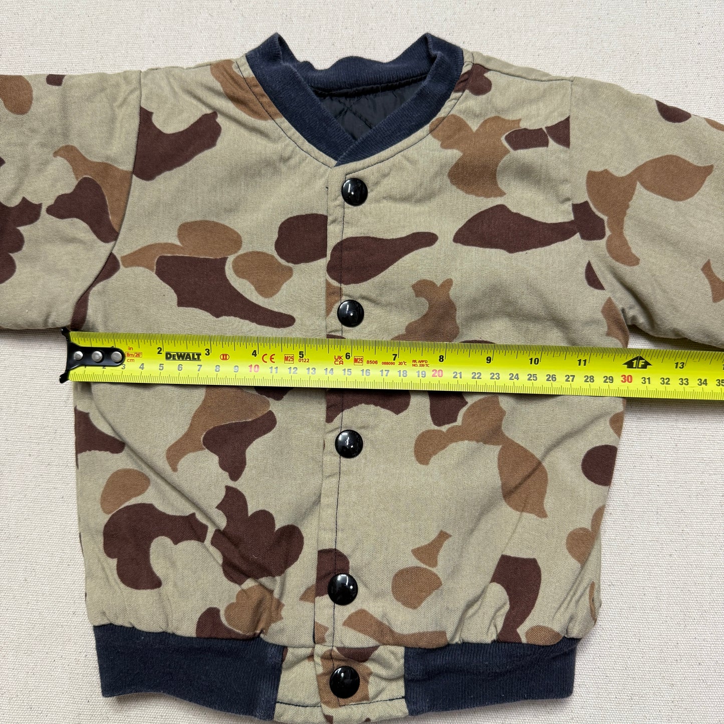 80s 90s Kids Infant Toddler Vintage Hunting Camo Snap Jacket / 18m 24m 2T