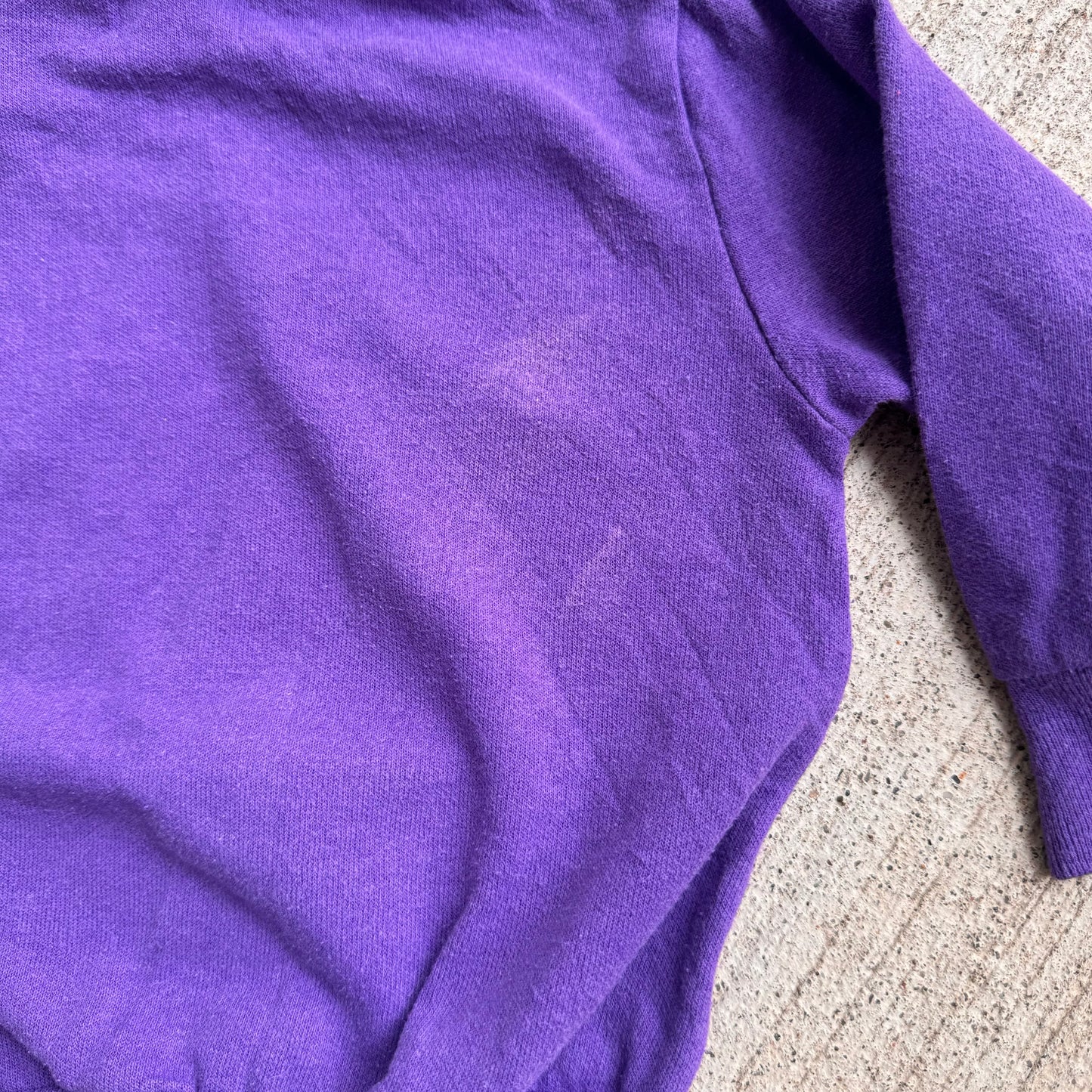 Baby Vintage Disney Mickey Mouse Purple Sweatshirt With Hood 12m 1Y 2Y