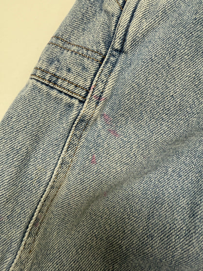 90s Kids Toddler Infant Vintage Oshkosh Bgosh Tshirt and Denim Overall 2pc Set / 12m 18m 24m / Made in USA set