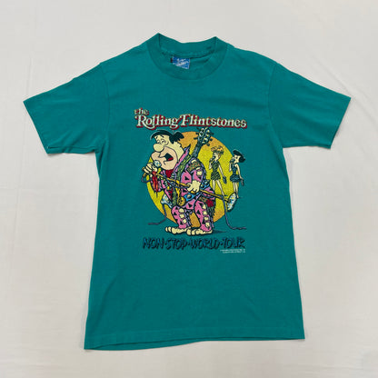 1988 Kids The Rolling Flintstone World Tour Tshirt 9-11y Baby Tee