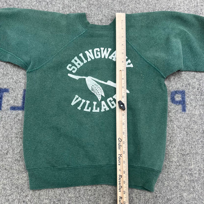 60s Vintage Kids Shingwauk Village Green Sweat 10-12Y