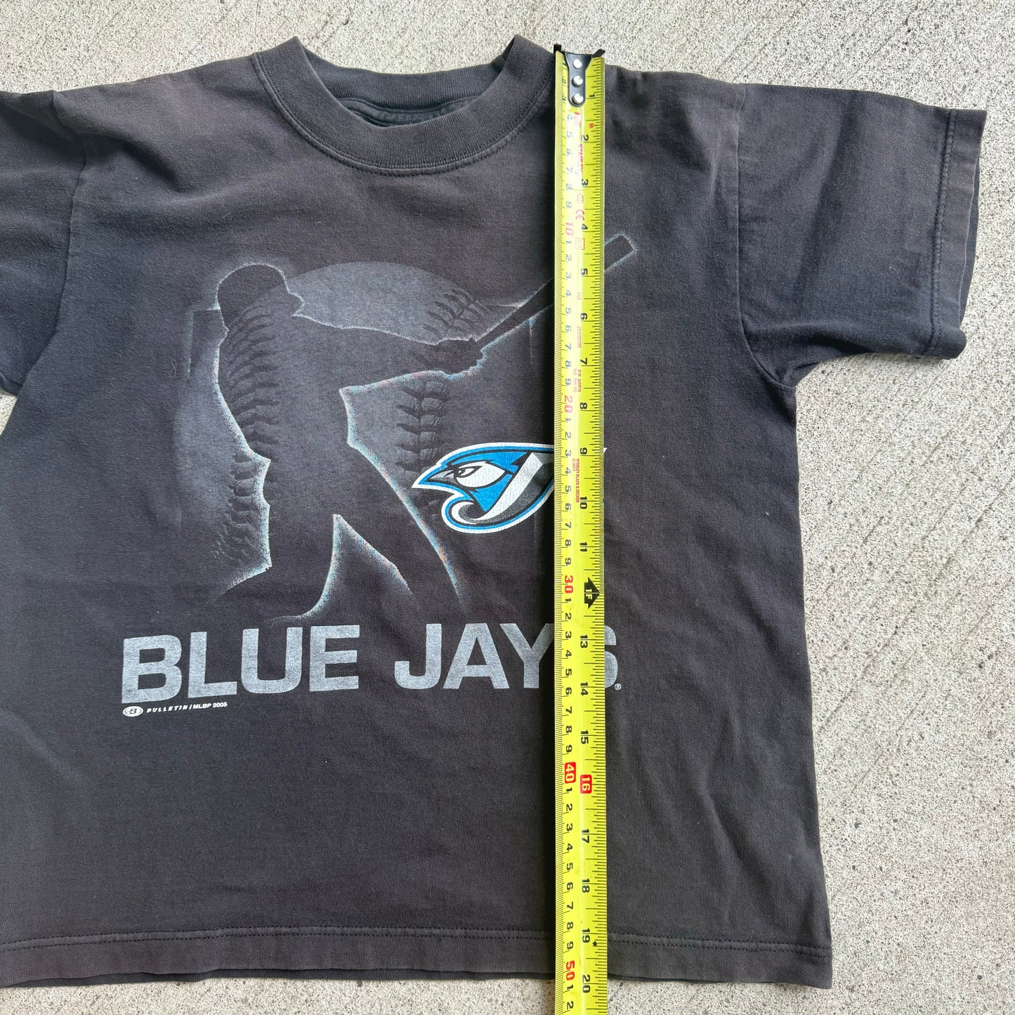 Early 2000 Kids Vintage Blue Jays MLB Black T-shirt S 6-8Y