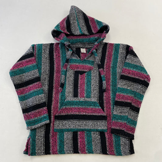 Kids/Teen Vintage Baja Mexican Hooded Sweater Size S