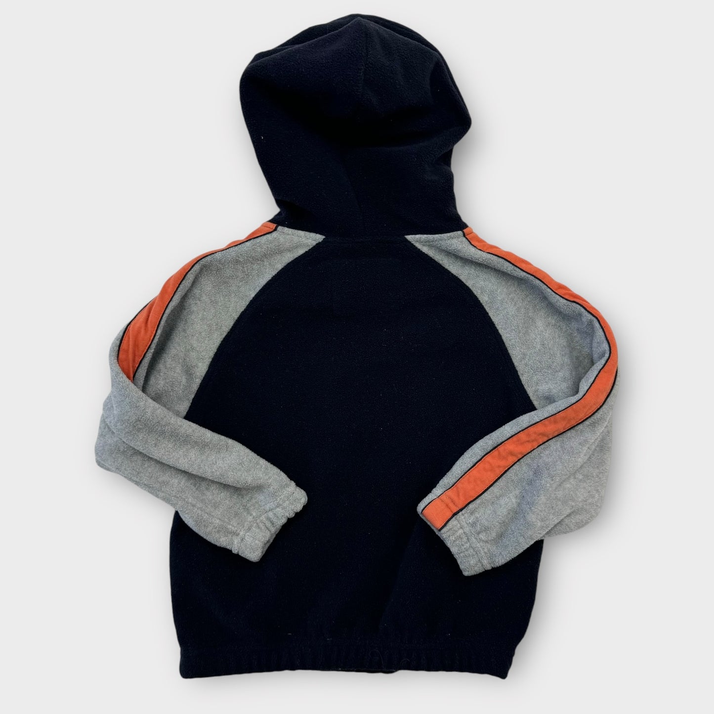 Kids Toddler Harley Davidson Motorcycles Navy Fleece Pullover Hood With Gray and Orange Stripe 3T 4T