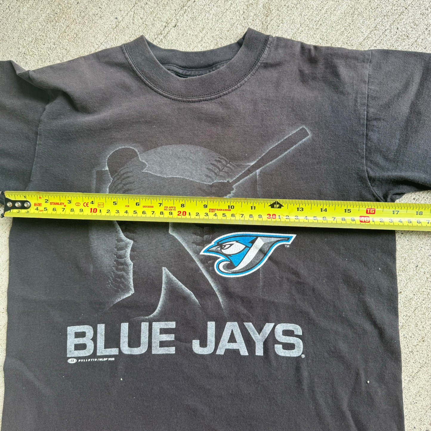 Early 2000 Kids Vintage Blue Jays MLB Black T-shirt S 6-8Y