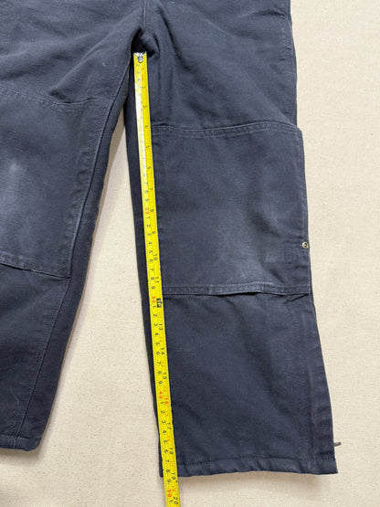 Modern Kids Carhartt Black Bib Double Knee Quilted Liner Overall / 5y 6y