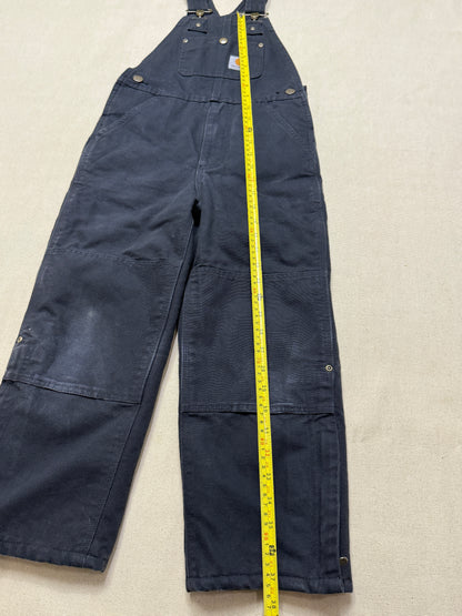 Modern Kids Carhartt Black Bib Double Knee Quilted Liner Overall / 5y 6y