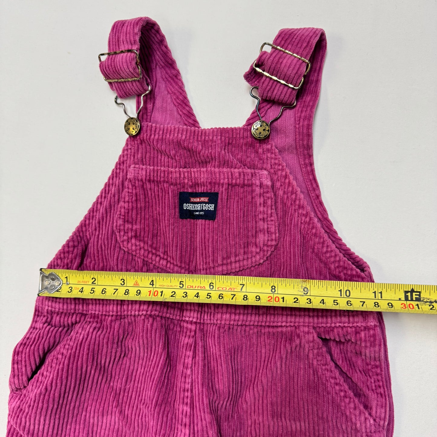 2000s Kids Toddler Infant Baby B’Gosh Oshkosh Purple Mauve Cordury Overall/18m/ Made in Canada
