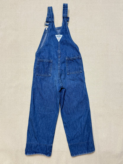 ASIS / 80s Kids Toddler Vintage Oshkosh Bgosh Stripe Pattern Denim Overall / 3T 4T / Made in USA