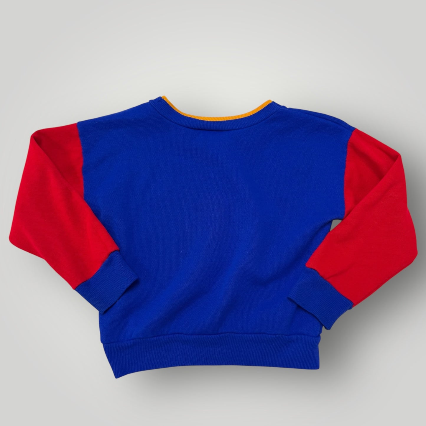 1997 Kids Toddler Vintage Superman Colourful Crew Sweatshirt 2Y 3Y