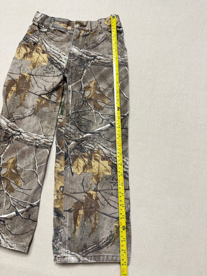 Kids Vintage Carhartt Duck Real Tree Camo Adjustable Waist Pants / 5y 6y
