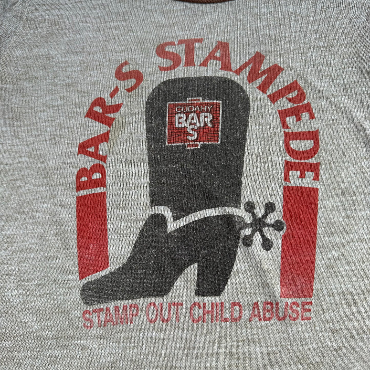 70s 80s Vintage Kids Bar-S Stampede T-Shirt M 10-12Y