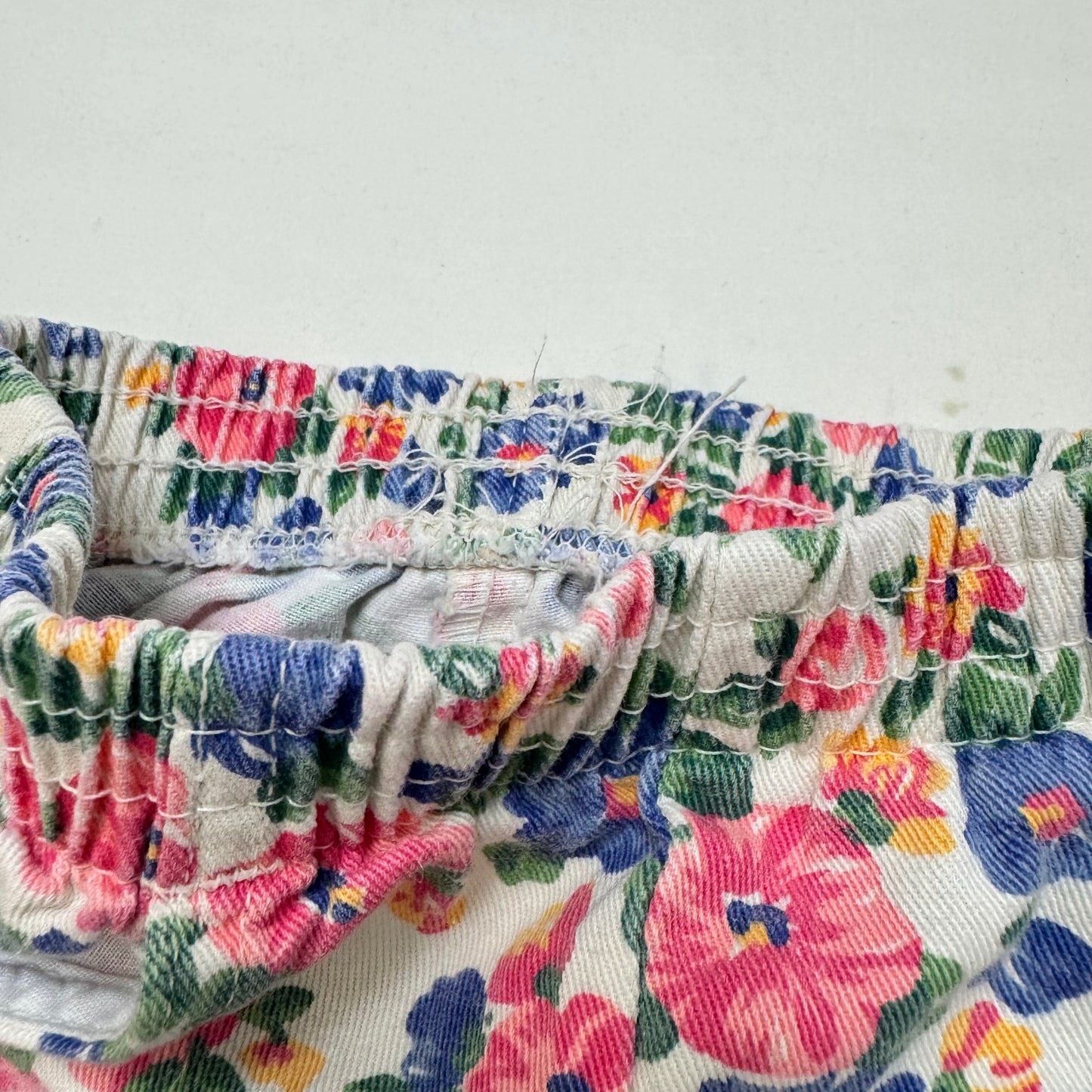 90s Kids Toddler Vintage Baby B’Gosh Oshkosh Floral All Over Print Pant White Tshirt 2pc Set / 24m 2T/ Made in USA Baby