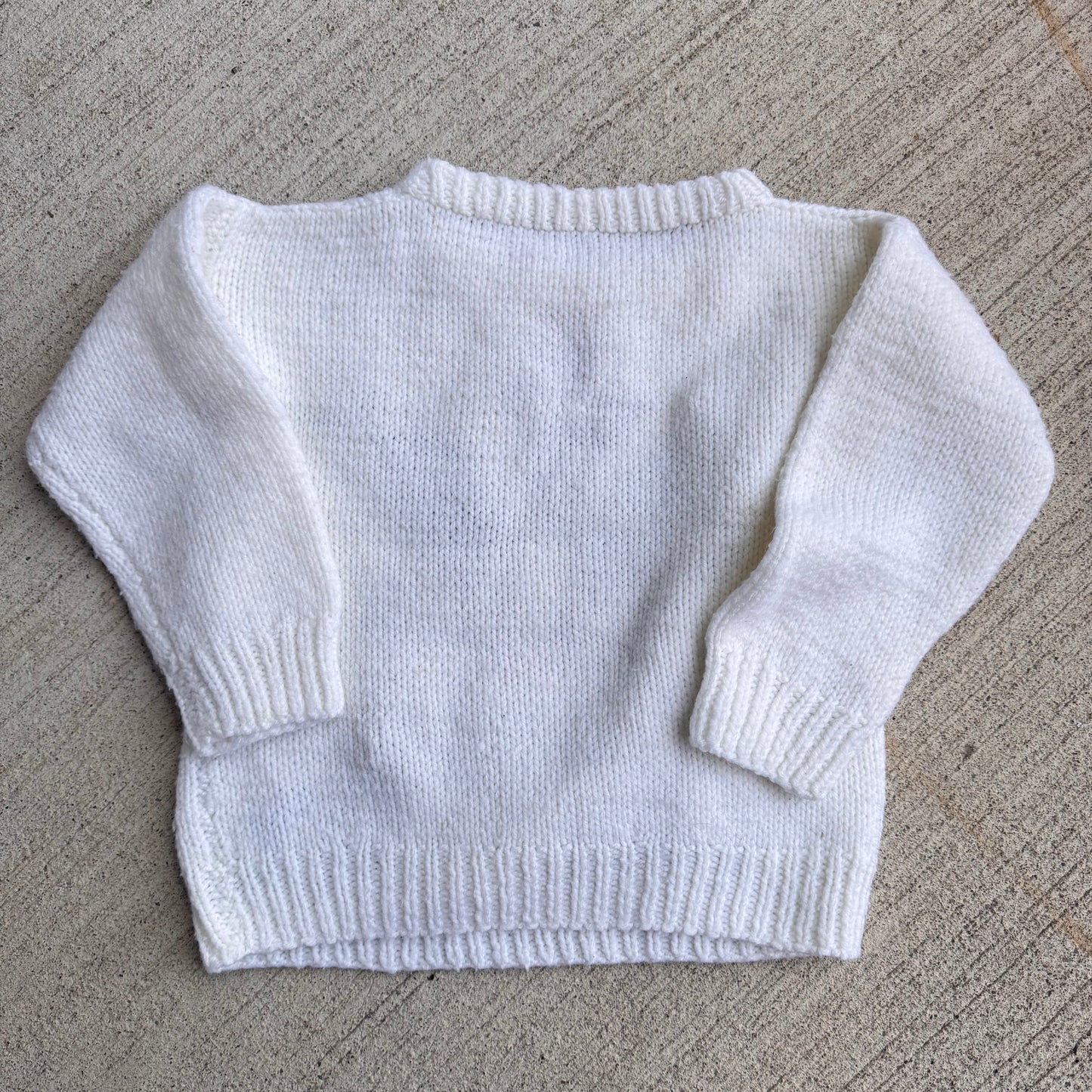 Kids Toddler Cat Animal Hand Knit Pullover Sweater 4Y 5Y 6Y