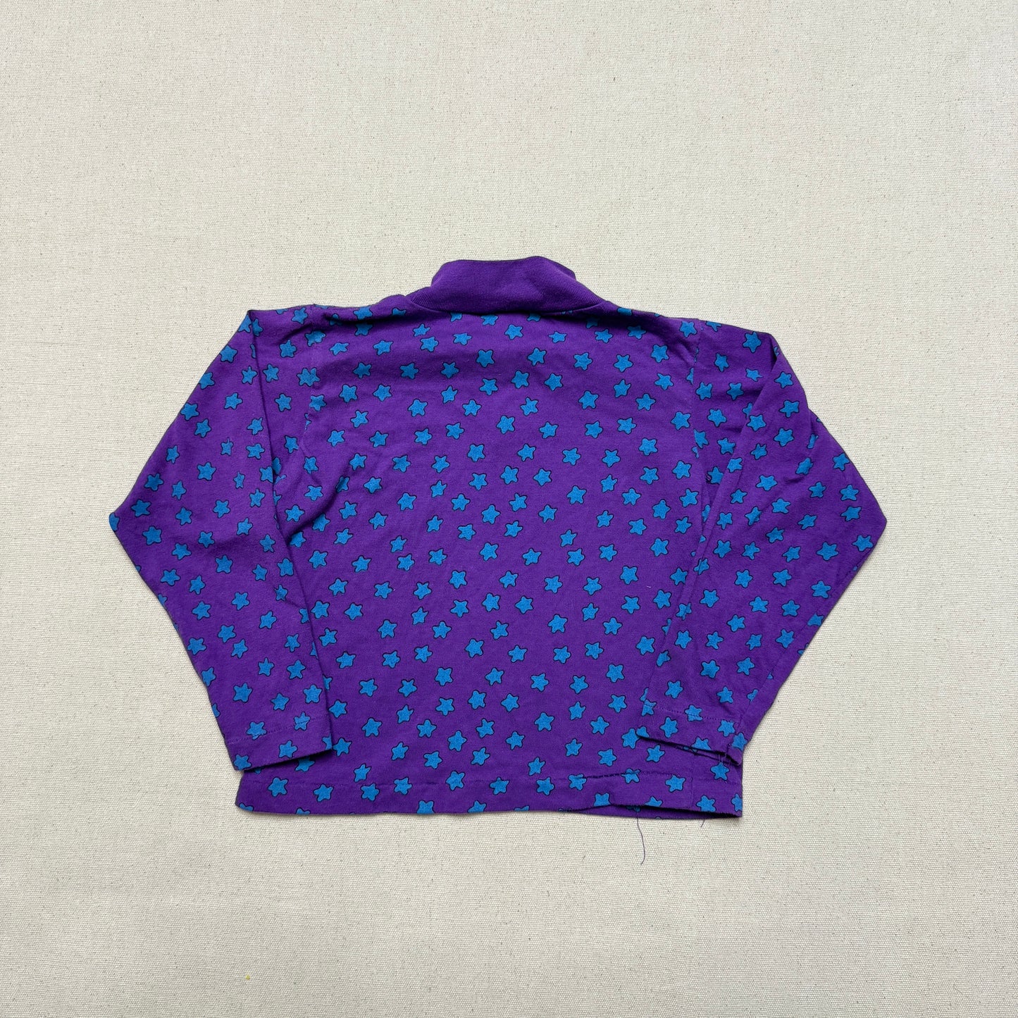 90s Kids Toddler Vintage Star Moon AOP Longsleeve Tshirt & Corduroy Overall 2pc Set / 24m 2T 3T