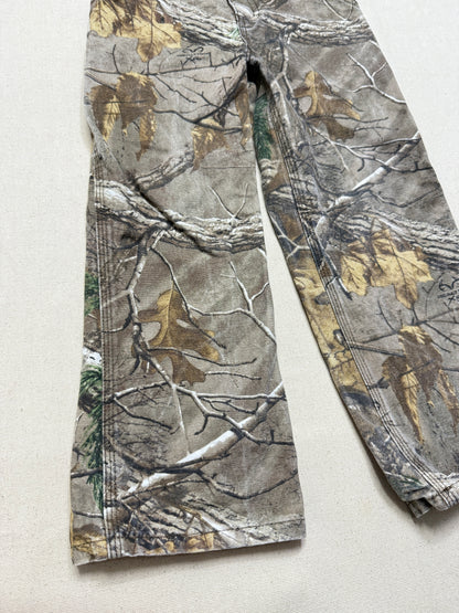 Kids Vintage Carhartt Duck Real Tree Camo Adjustable Waist Pants / 5y 6y