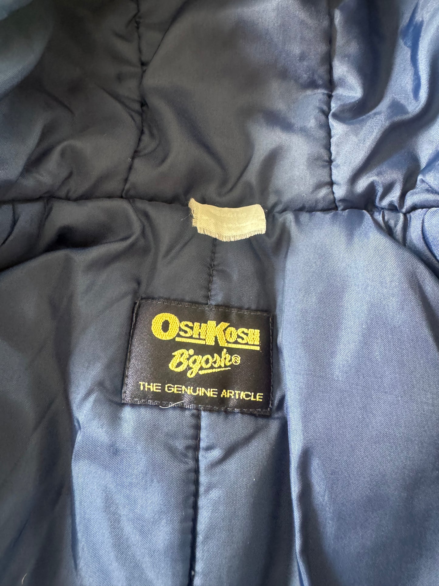 200s Kids Toddler Infant Vintage Baby B’Gosh Oshkosh Thick Multicolour Zip Hooded Jacket//12m/18m