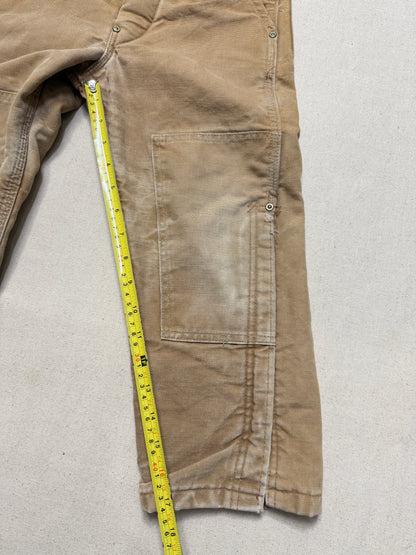 90s 2000 Kids Toddler Vintage Carhartt Duck Canvas Bib Lined Overall / 5y 6y