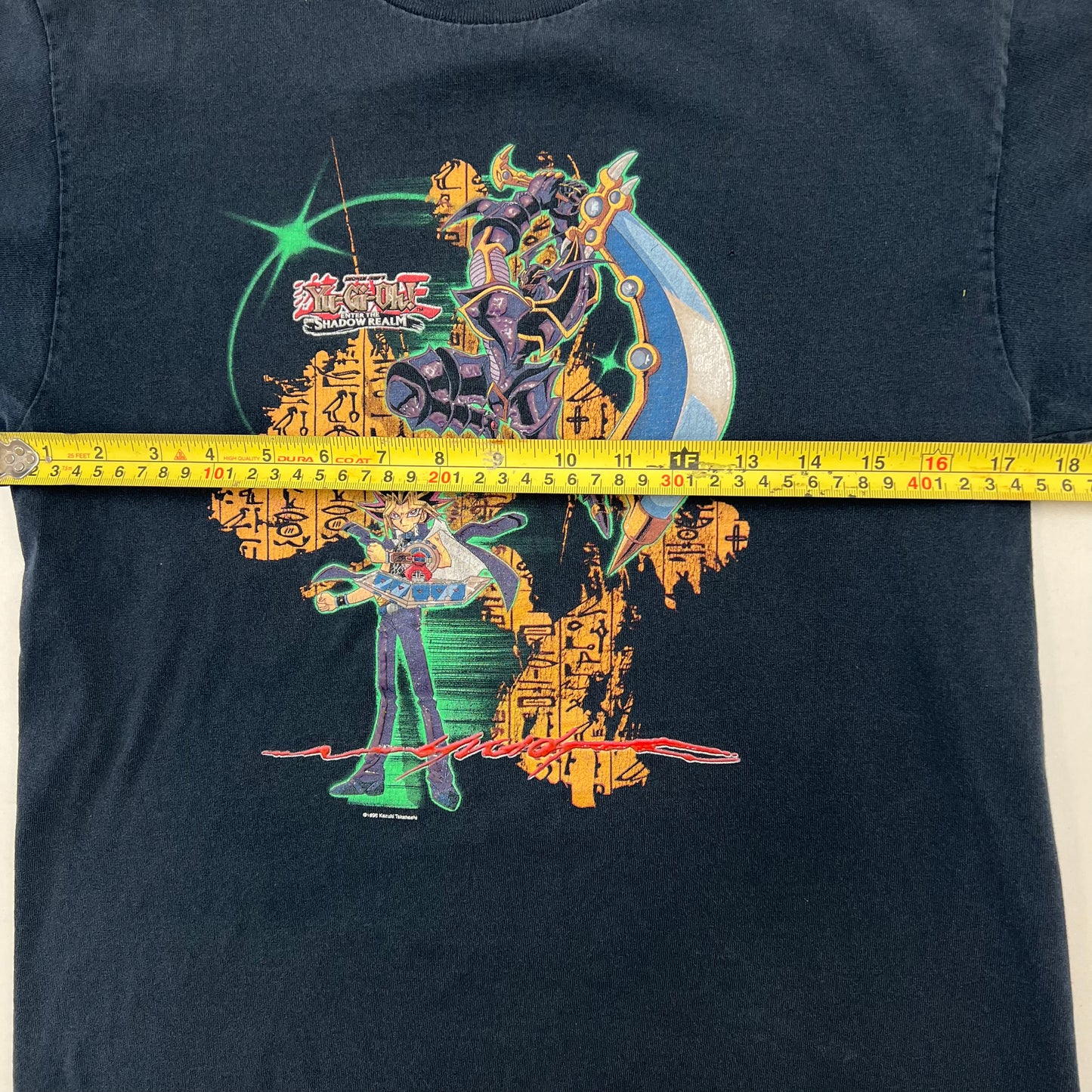 90s Kids Vintage Yu-Gi-Oh! Enter the Shadow Realm Black T-shirt L