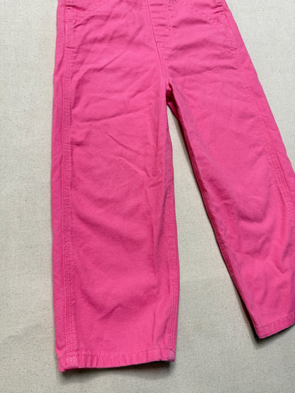 Modern Kids Toddler Carhartt Vivid Pink Bib Cotton Overall / 3T 4T