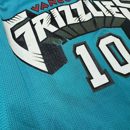 90s VTG Kids Champion Grizzlies #10 Bibby Basketball Jersey S(8)