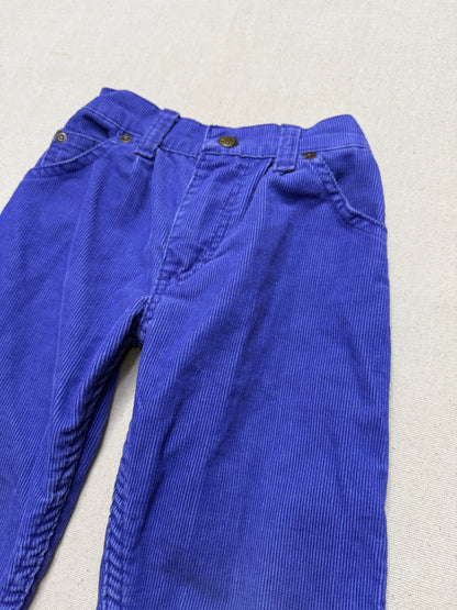 80s Kids Toddler Vintage Oshkosh Bgosh Purple Corduroy Straight Leg Lightweight Pants / 2T 3T / Made in USA
