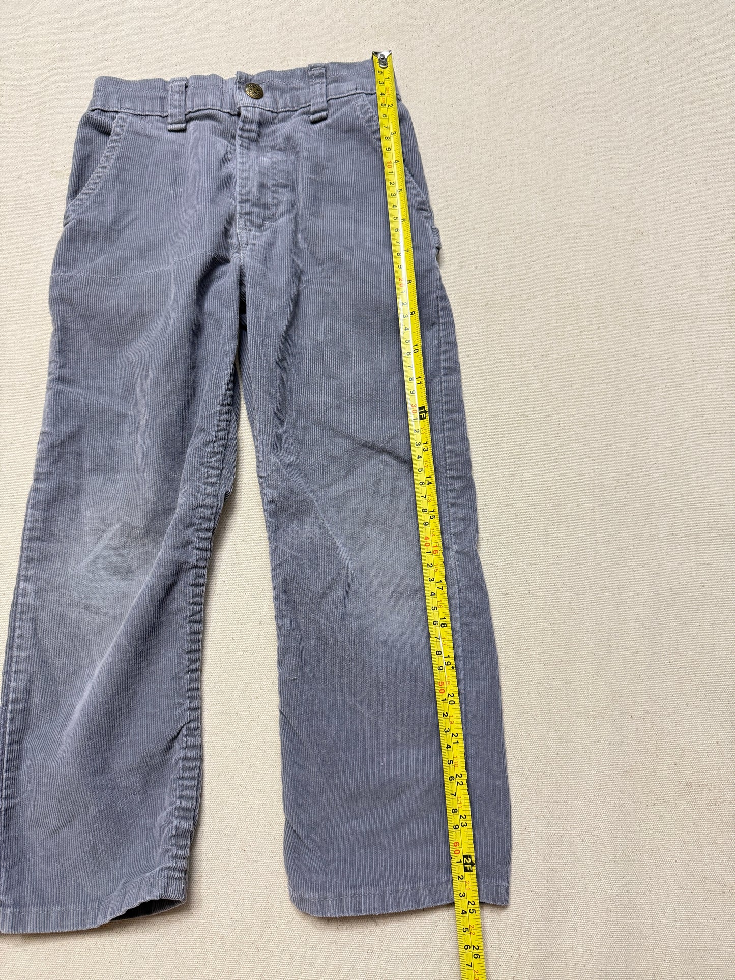 80s Kids Toddler Vintage Oshkosh Bgosh Gray Corduroy Pants / 4T 5T / Made in USA