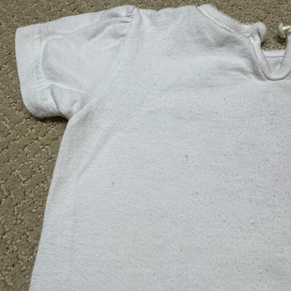 90s Kids Toddler Vintage Baby B’Gosh Oshkosh Floral All Over Print Pant White Tshirt 2pc Set / 24m 2T/ Made in USA Baby