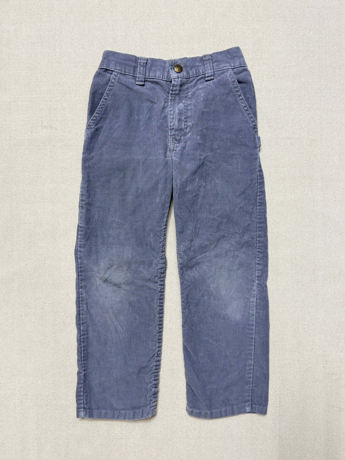 80s Kids Toddler Vintage Oshkosh Bgosh Gray Corduroy Pants / 4T 5T / Made in USA