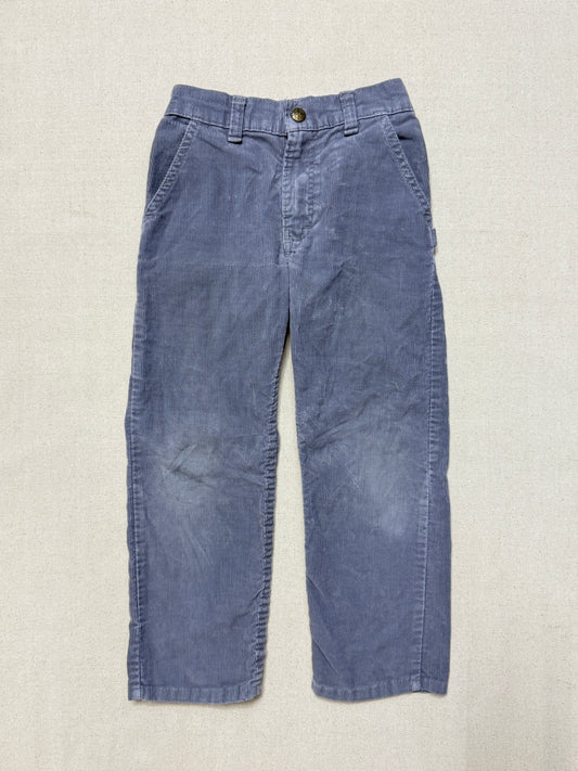 80s Kids Toddler Vintage Oshkosh Bgosh Gray Corduroy Pants / 4T 5T / Made in USA