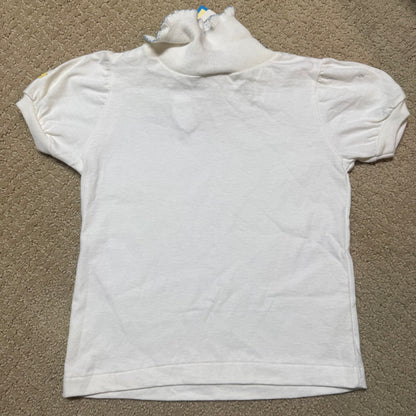 90s Kids Toddler Infant Vintage Baby B’Gosh Oshkosh 2 Piece Set Navy White Star Pattern Overall White T-shirt/ 3m 6m 24m/ Made in USA