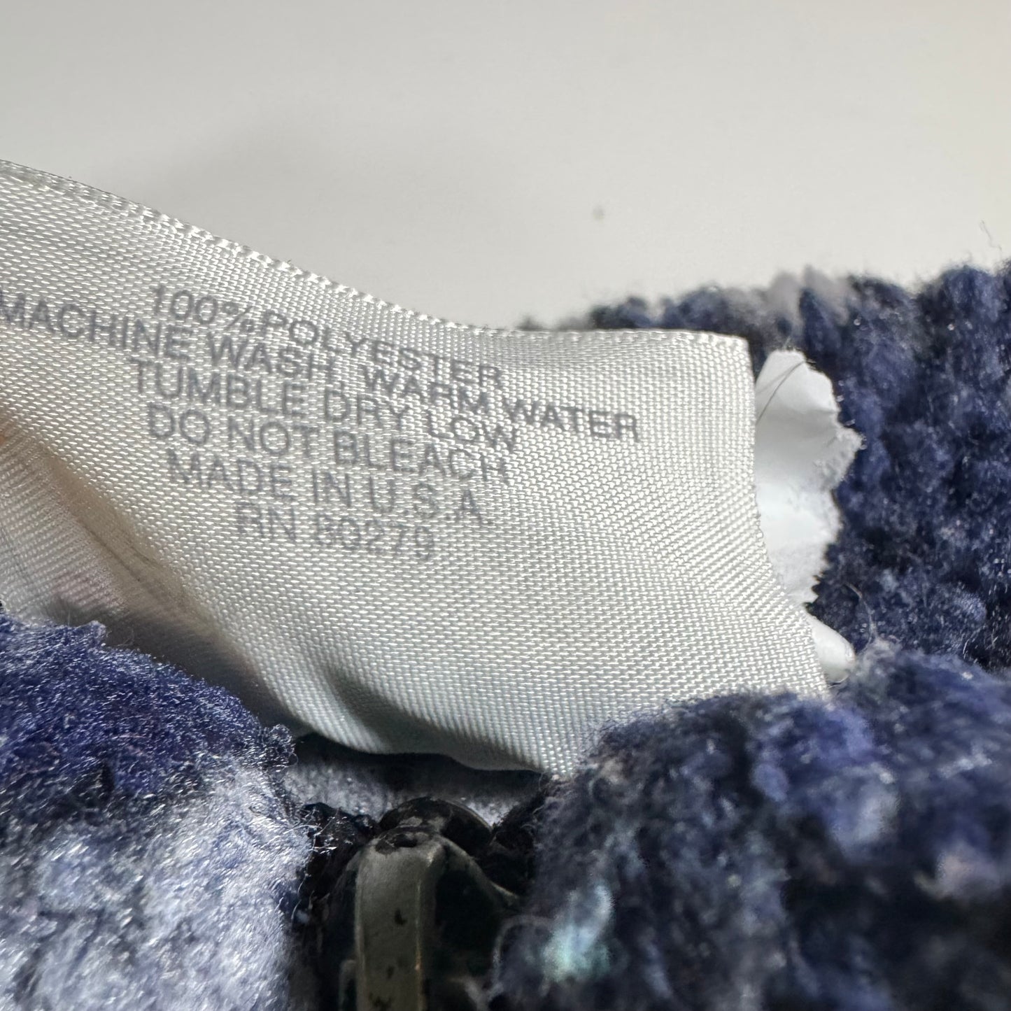 90s Kids Toddler Vintage Zip Fleece Raindeer Blue Tone Black Mountain Fleece S 3T 4Y 5YMade in USA