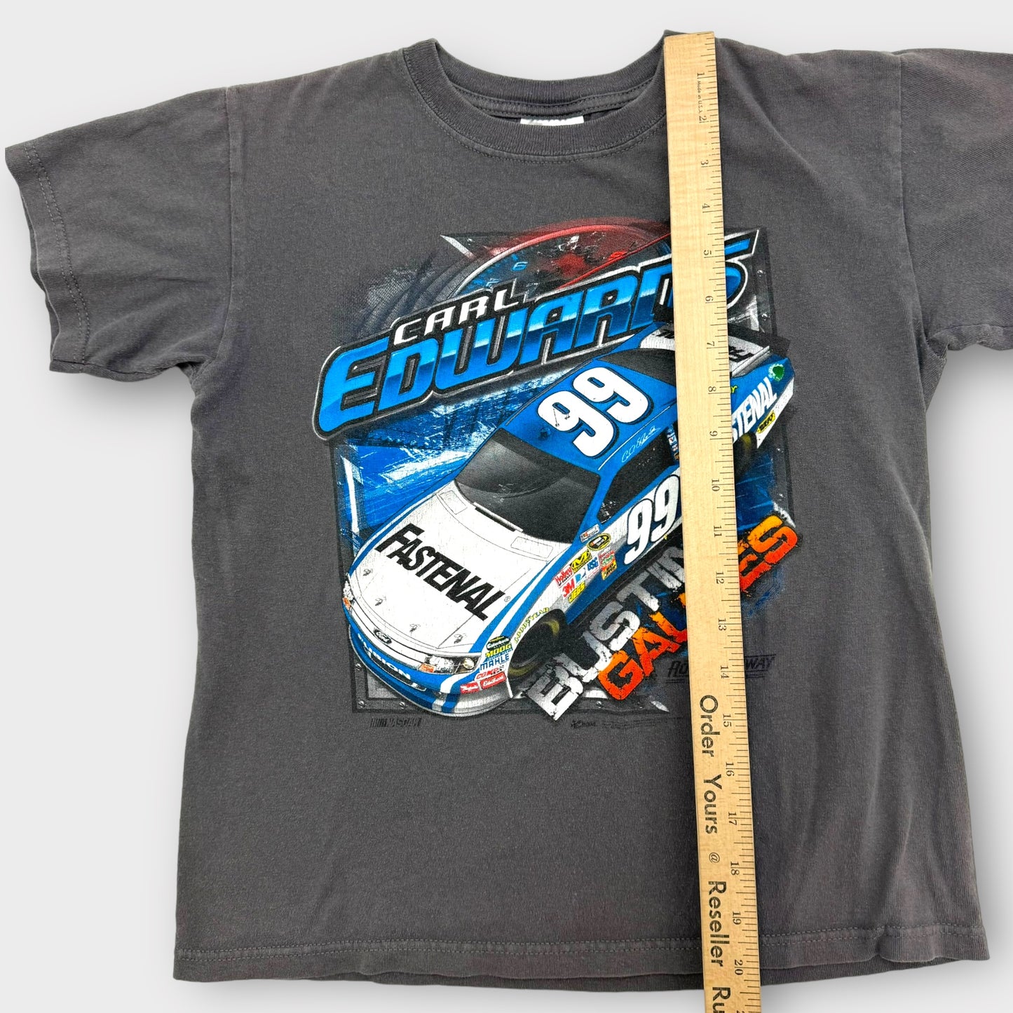 Kids NASCAR Carl Edwards Racing T-shirt Size L Baby Tee