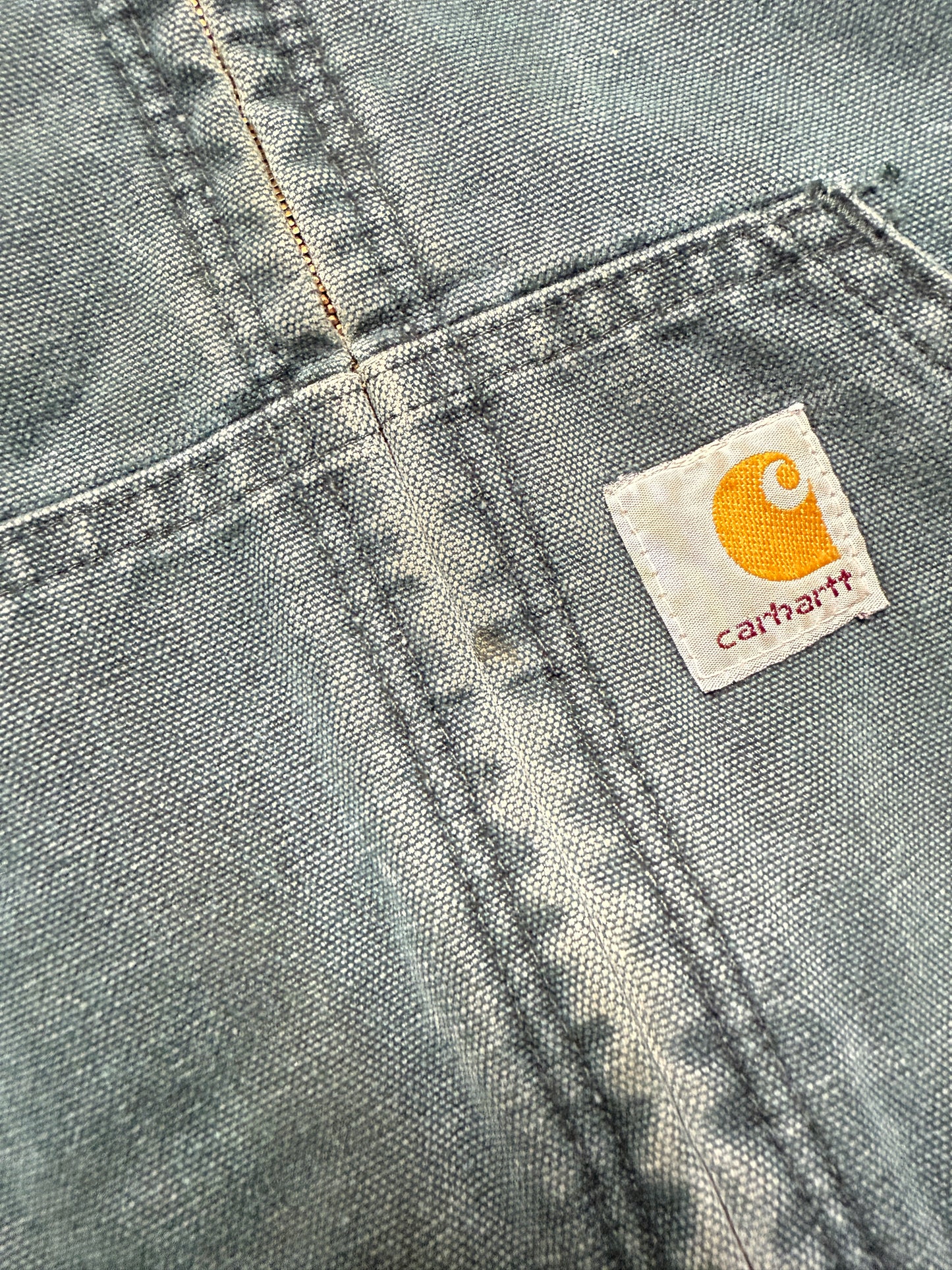 1999 90s Kids Toddler Vintage Carhartt Dark Green Quilted Lined Hooded Active Jacket / 2T 3T 4T