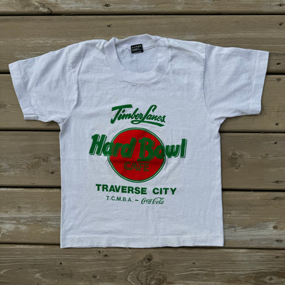 Kids TimberLanes Hard Bowl Cafe Traverse City T-Shirt 10-12Y Baby Tee