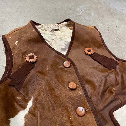 50s/60s kids vintage horse hair vest 8-10y