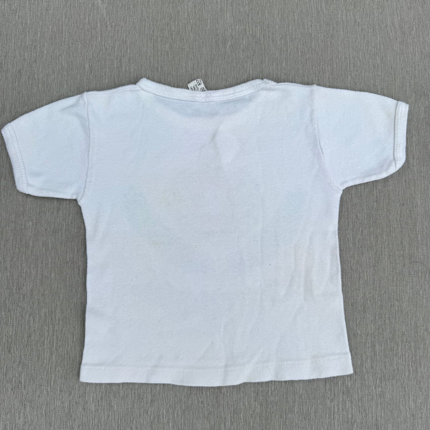 70s Kids Toddler Vintage Portugal Coat of Arms Print Souvenir Short Sleeve 100% Cotton T-Shirt 6Y Made in Portugal