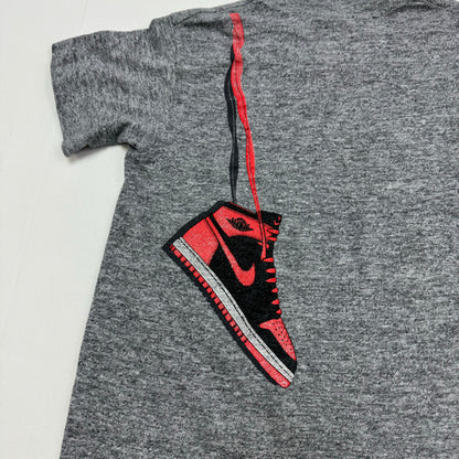 80s Kids Nike Air Jordan Sneaker Over the Shoulder T-shirt Size M (8-10Y)