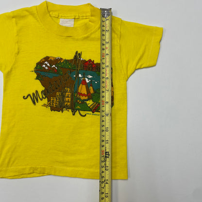 80s Kids Toddler Vintage Montana USA Graphic Souvenir Tshirt / 18m 24m 1y 2T