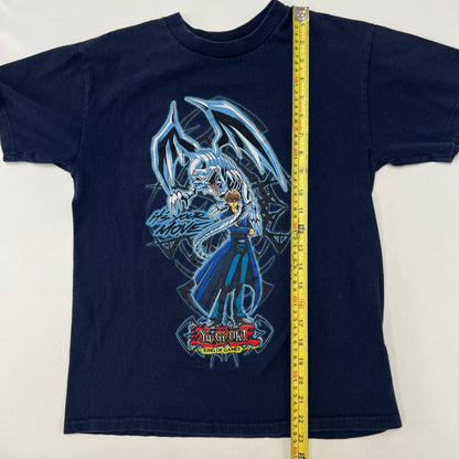 Y2K Kids Vintage Yu-Gi-Oh! King Of Games Navy T-shirt M(10-12Y)