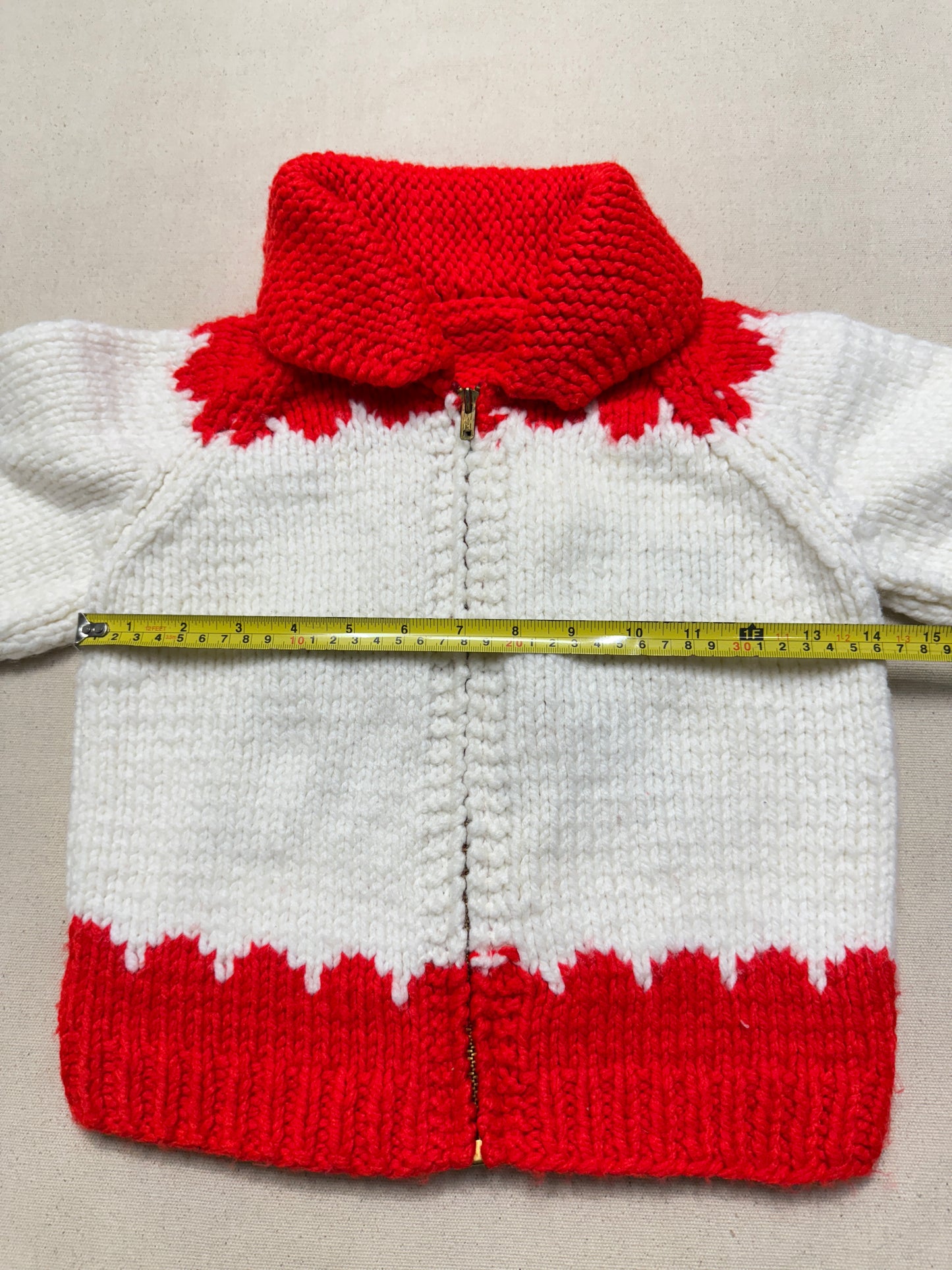 70s 80s Kids Toddler Vintage Carousel Embroidered Shawl Collar Talon Zipper Cowichan Sweater / 3T 4T 5T