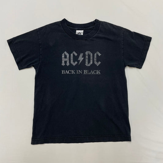 2005 Kids AC/DC Back in Black Tshirt 9-11y Baby Tee